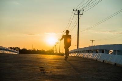 Young Fitness Man Running at Sunrise – Free Stock Photo for Download