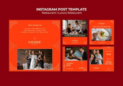 Delicious Food Restaurant Instagram Posts – Download Free Stock Photos