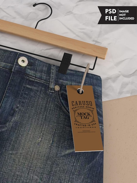 Clothes Tag Mockup – Free Download for Stunning Branding and Design