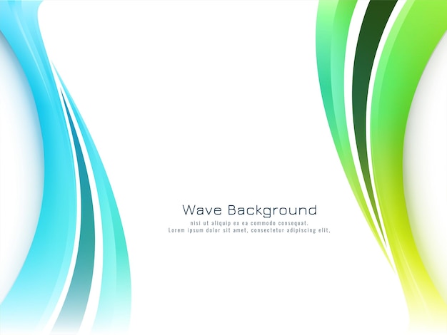 Colorful Wave Design Modern Background – Free Download