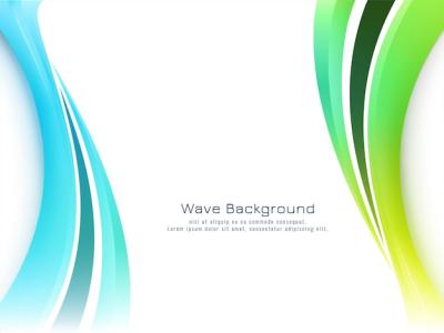 Colorful Wave Design Modern Background – Free Download