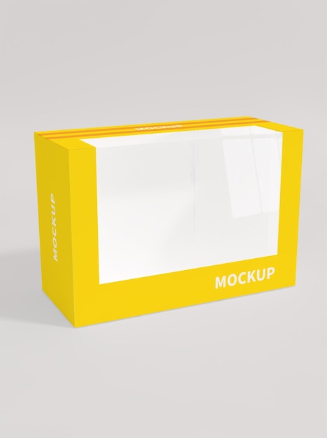 Transparent Box Packaging Mockup – Download for Free