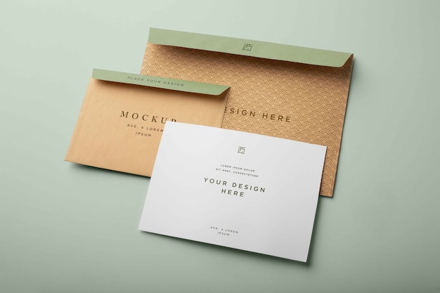 Basic Envelope Mockup Design – Free Download