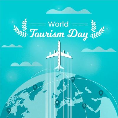 World Tourism Day Flat Design Vector Template – Free Download