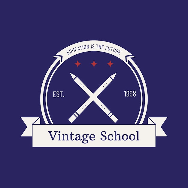 High School Logo Template Design for Free Download