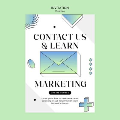 Marketing Company Invitation Template – Free Download