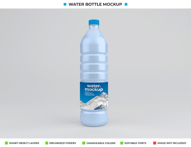 Plastic Water Bottle Mockup: Free Download for Stunning Presentations