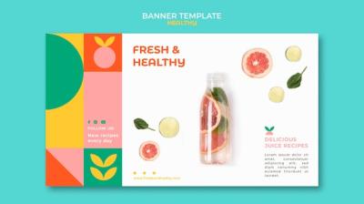 Healthy Banner Template – Free to Download