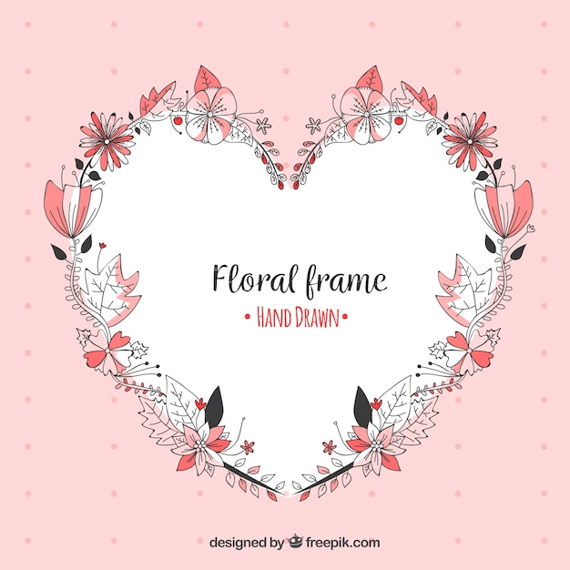 Hand Drawn Floral Frame – Free Download