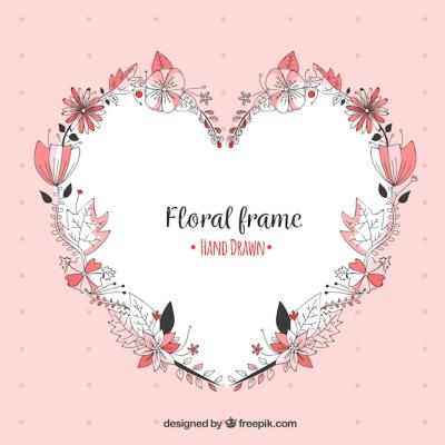 Hand Drawn Floral Frame – Free Download