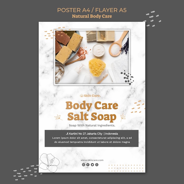 Natural Body Care Poster – Free Stock Photo Download