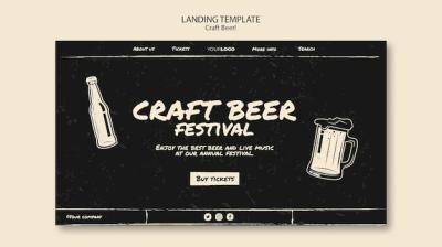 Craft Beer Landing Page Template – Free Download