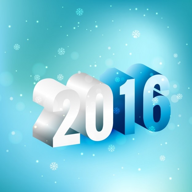 Happy New Year 2016 Vector Design – Free to Download