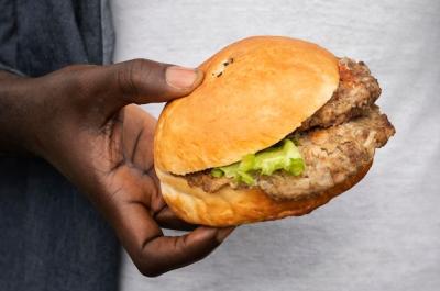 Close-up of a Hand Holding a Delicious Burger – Free Stock Photo, Download for Free