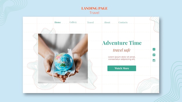 Travel Agency Template Landing Page – Free Download