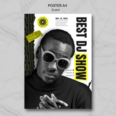 Creative Event Poster Template Design – Free Download