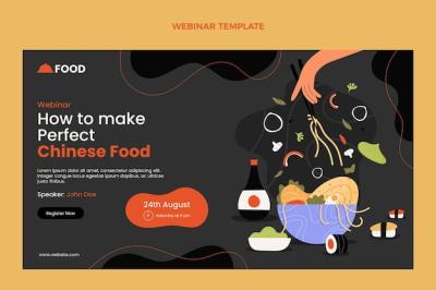 Flat Design Food Webinar – Free Download