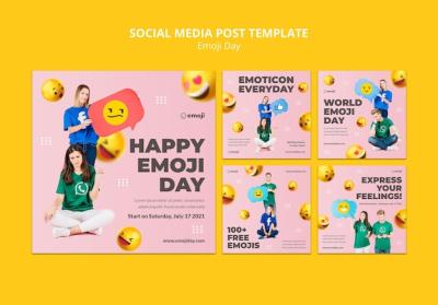 Engaging Emoji Day Social Media Posts – Free Stock Photos for Download