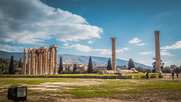 Historic Old Ruins Surrounded by a Beautiful Sky – Free Download