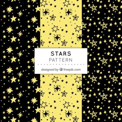 Black and Yellow Star Patterns – Free Stock Photo, Download Free