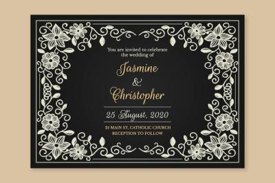 Retro Wedding Invitation Template – Free to Download