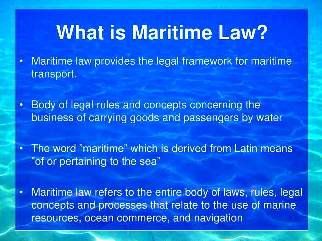 PPT Maritime Law in a Historical Perspective PowerPoint Presentation 