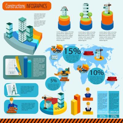 Construction Infographics Set – Free Download