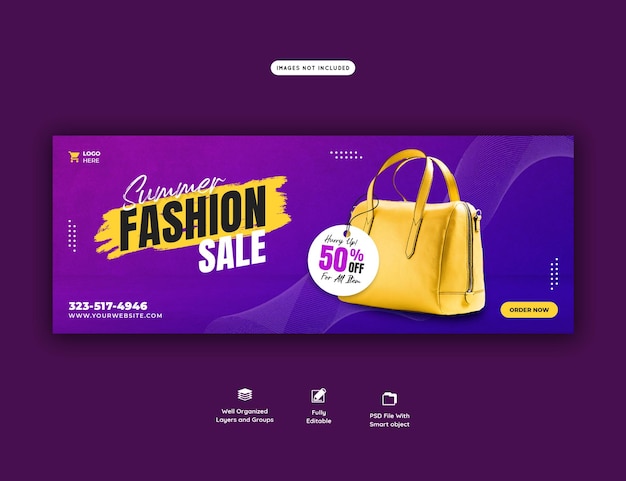 Summer Fashion Sale Facebook Cover Template – Free Download