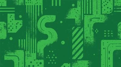 Green Banner Pattern Poster for Vector Templates – Free Download