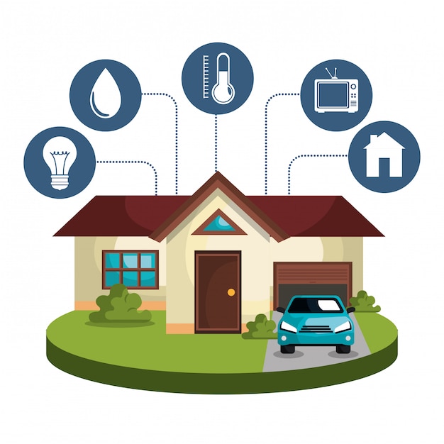 Smart Home Technology Set Icons – Free Download