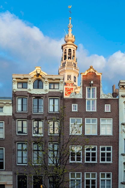 The Facade of an Old Brick Building in Amsterdam – Free Stock Photo for Download