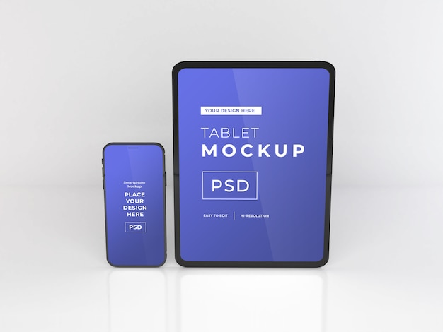 Realistic Smartphone and Tablet Mockup Template – Free to Download