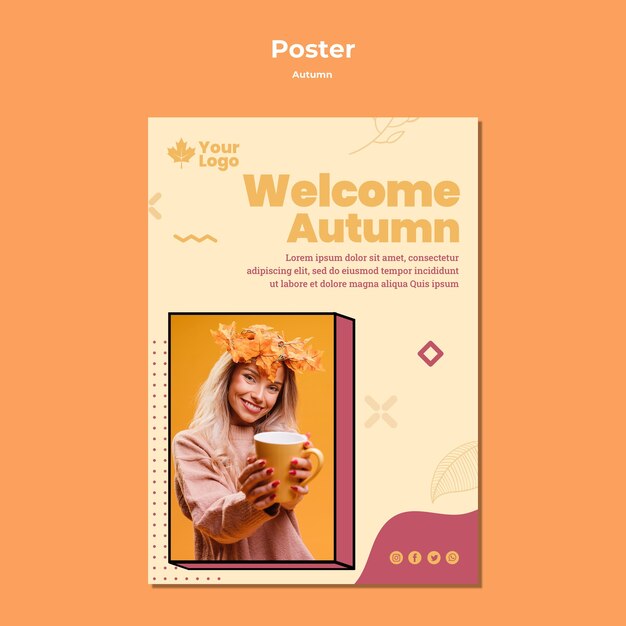 Autumn Concept Poster Template – Free Download