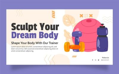 Gym Training Facebook Post Template – Free Download