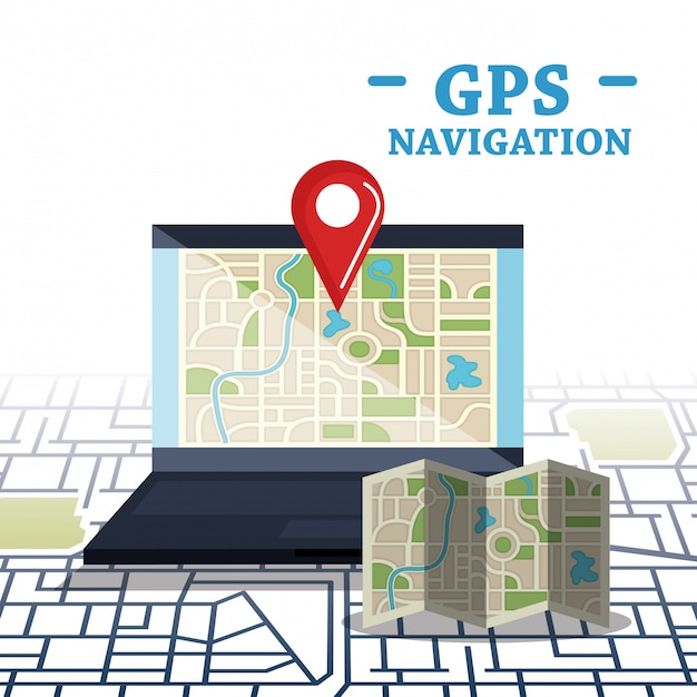 Laptop with GPS Navigation Software – Free Download