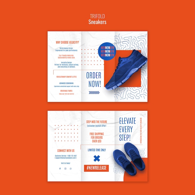 Sneakers Template Design – Free Download Free Stock Photo