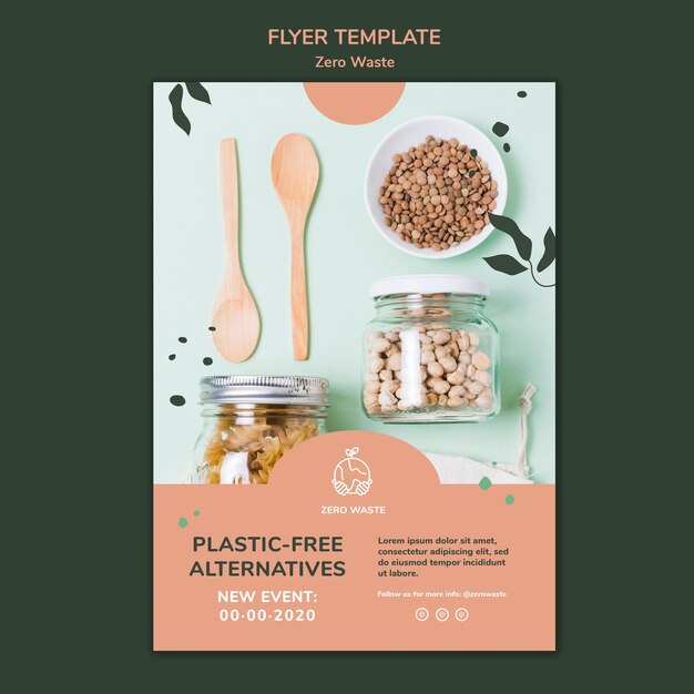 Vertical Poster Design for a Zero Waste Lifestyle – Free to Download