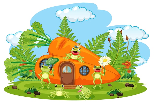 Insect Cartoon Character at Fairy House – Free Stock Photo, Download Free