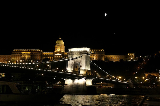 Stunning Night View of the Hungarian Parliament Building in Budapest – Free Download