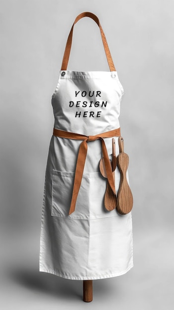 White Apron Mockup – Free Download, Free Stock Photo