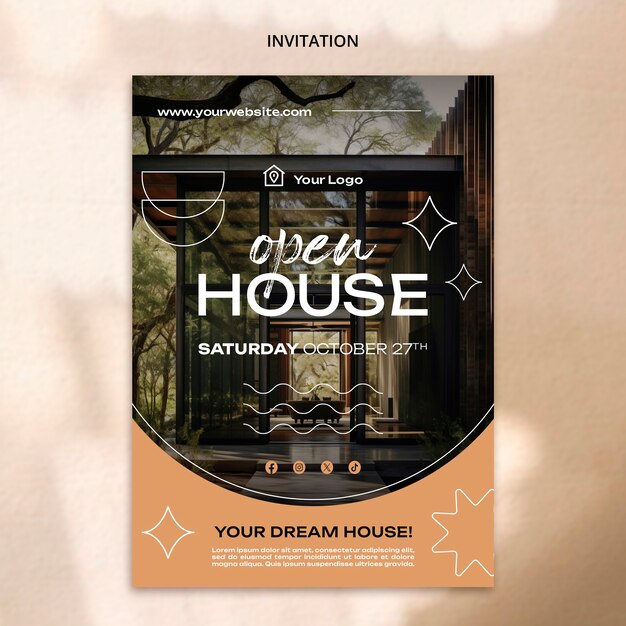 Open House Template Design – Free Download