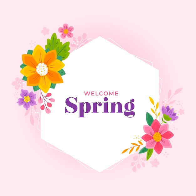 Spring Floral Frame for Your Designs – Download Free Stock Photo