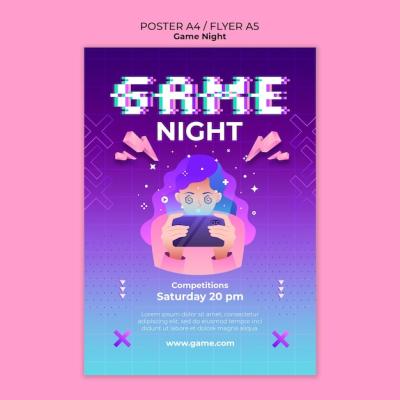 Game Night Template Design for Exciting Gatherings – Free Download