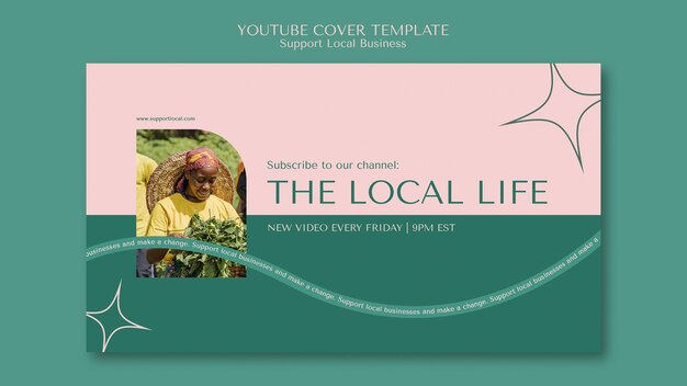 Support Local Businesses YouTube Cover – Download Free Stock Photo