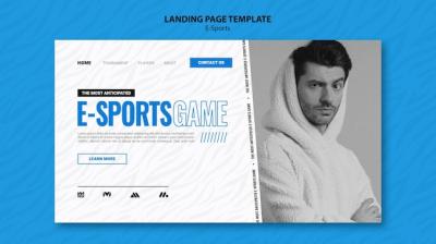 E-sports Landing Page Template – Free Download