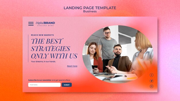 Business Development Landing Page Template – Free to Download