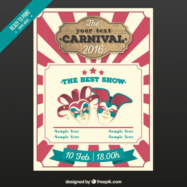 Vintage Carnival Poster – Free Stock Photo for Download