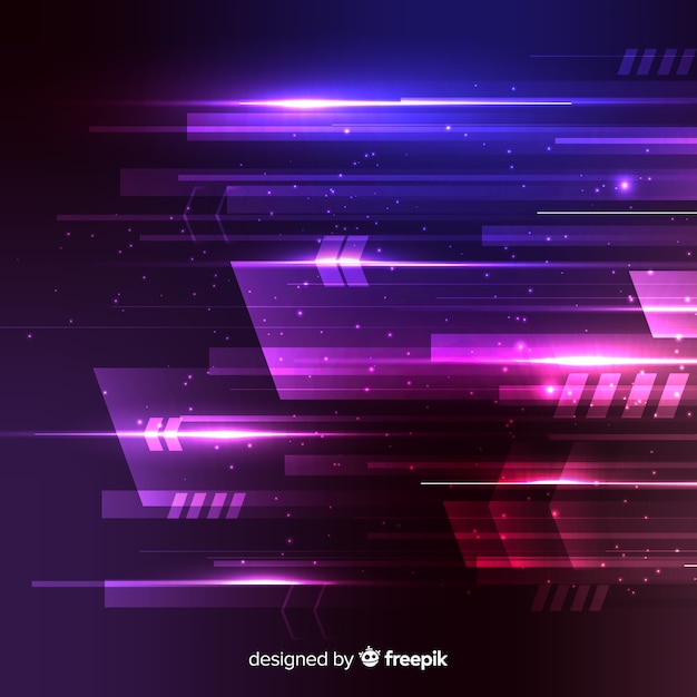 Neon Light Technology Concept Background – Free Stock Photo, Download for Free