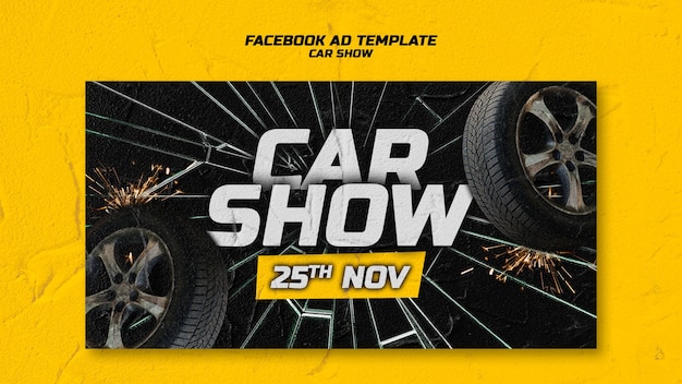 Car Show Facebook Template – Free Download