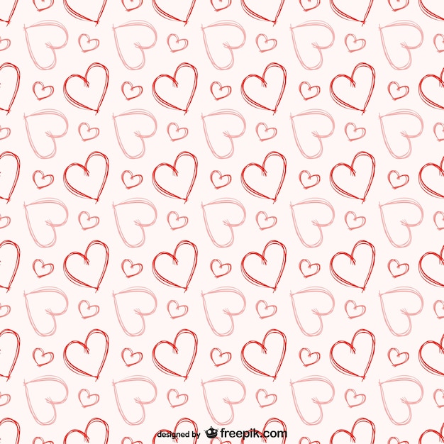 Sketchy Hearts Pattern – Free Download, Free Stock Photo